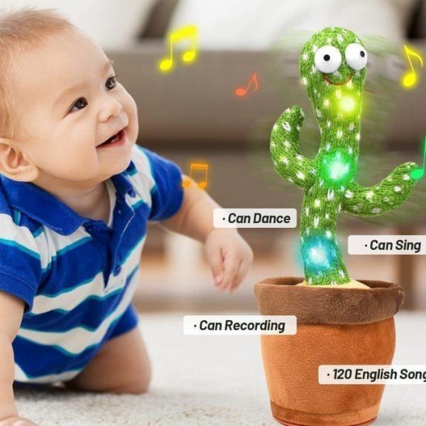 Dancing Cactus Plush Toy For Kids.