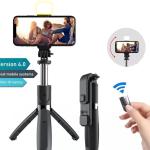 Selfie Stick With LED Light Mini Tripod Stand