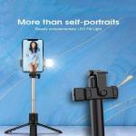 Selfie Stick With LED Light Mini Tripod Stand