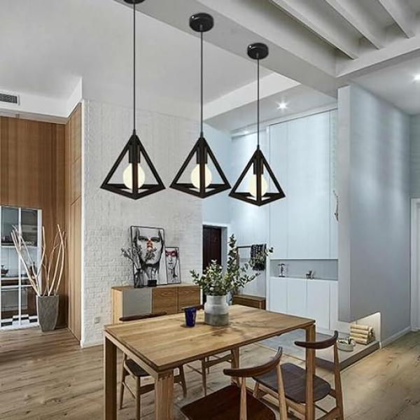 Triangle Shaped Hanging Lamp