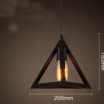 Triangle Shaped Hanging Lamp