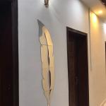 Silver Acrylic Leaf For Wall Decor - Extra Large