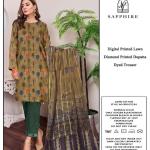 3 Pcs Women's Unstitched Lawn Digital Print Suit