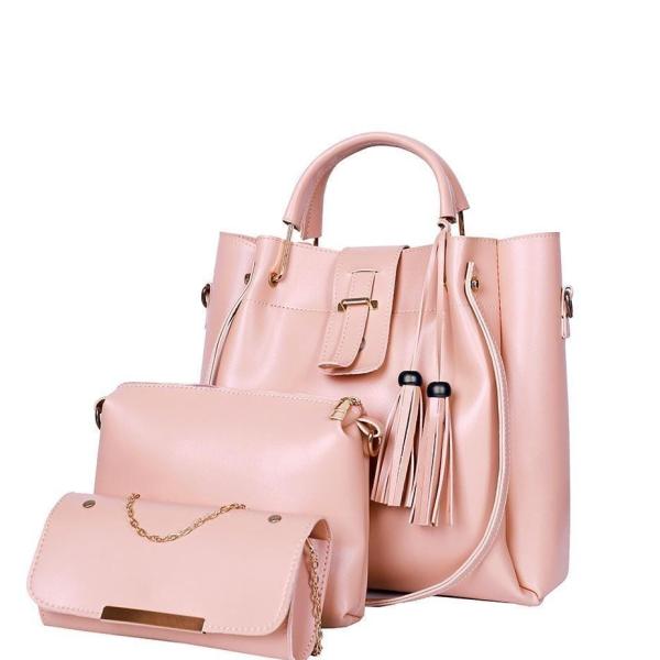3 Pcs Women's Beautiful PU Leather Shoulder Bag