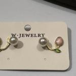 Trendy Artificial Pearls Ear Studs